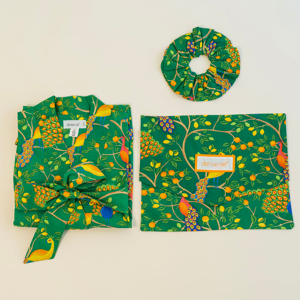 Fearless Peacock | Robe - Green