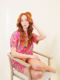 Fearless Peacock | Short Sleep Gift set - Pink