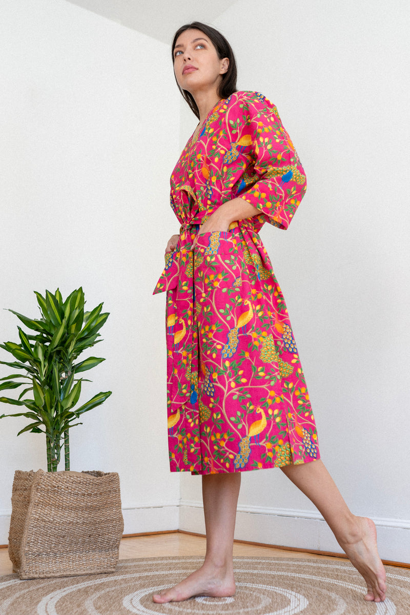Bedtime Cotton Robe - Cozy Wrap | Denise Rae – denise rae