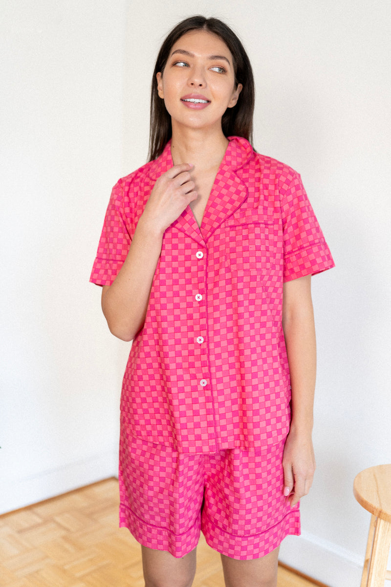 Soft Short Sleep Set - Organic Cotton Sleepwear | Denise Rae – denise rae